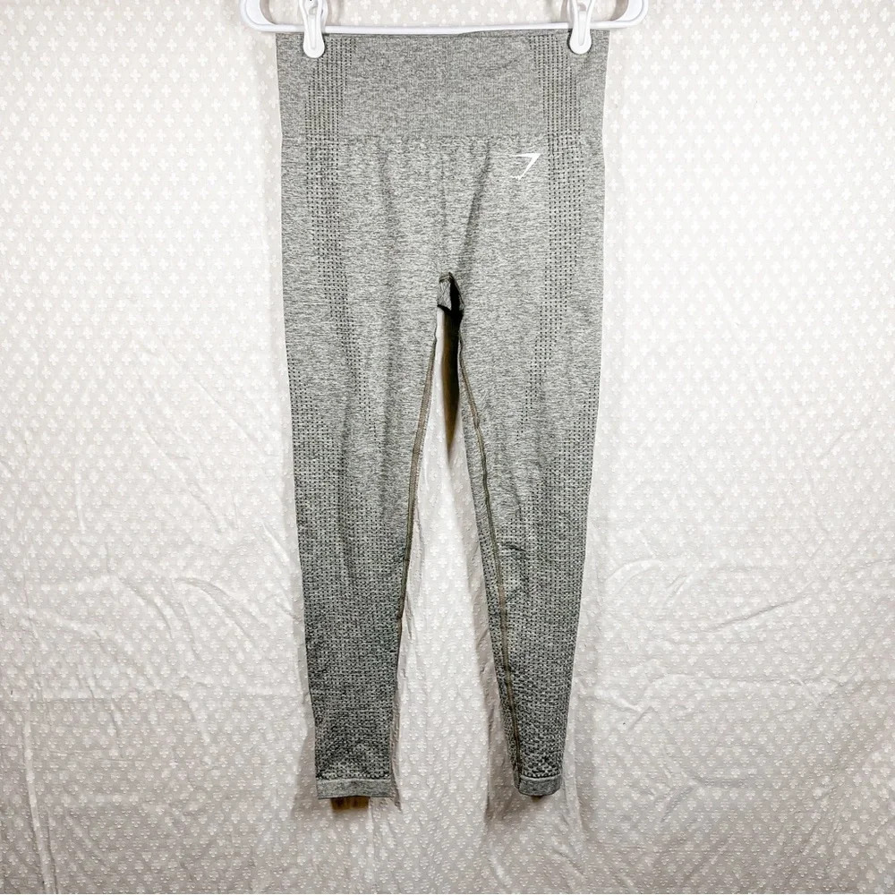 Gymshark Green Grey Space Dye High Rise Vital Seamless Leggings